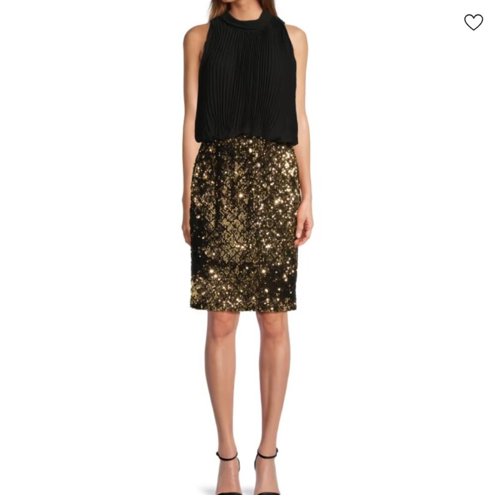 Karl Lagerfeld Paris Sleeveless Sequin Dress